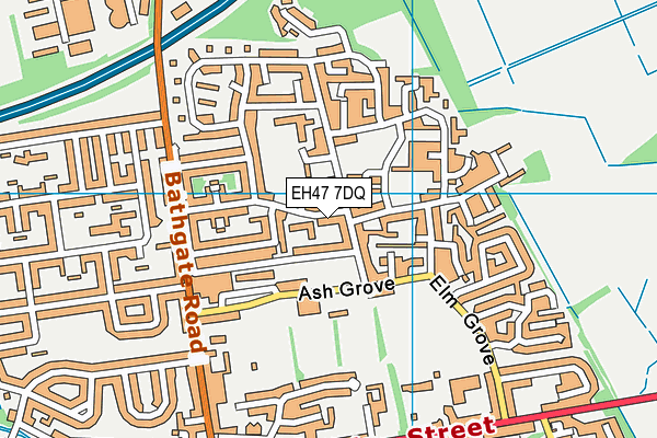 EH47 7DQ map - OS VectorMap District (Ordnance Survey) EH47 7DQ map - OS VectorMap District (Ordnance Survey)