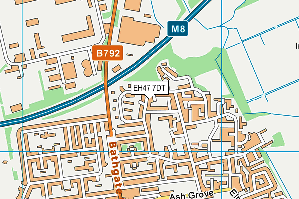 EH47 7DT map - OS VectorMap District (Ordnance Survey) EH47 7DT map - OS VectorMap District (Ordnance Survey)