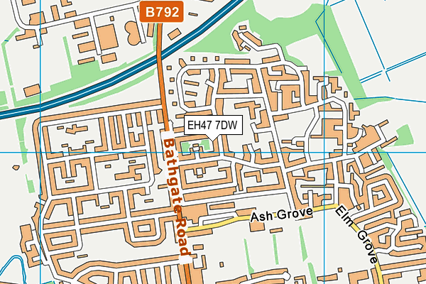 EH47 7DW map - OS VectorMap District (Ordnance Survey) EH47 7DW map - OS VectorMap District (Ordnance Survey)