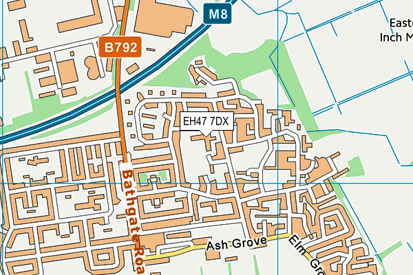 EH47 7DX map - OS VectorMap District (Ordnance Survey) EH47 7DX map - OS VectorMap District (Ordnance Survey)