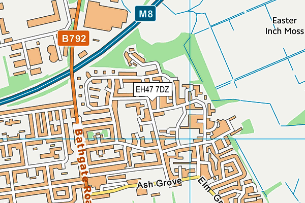 EH47 7DZ map - OS VectorMap District (Ordnance Survey) EH47 7DZ map - OS VectorMap District (Ordnance Survey)