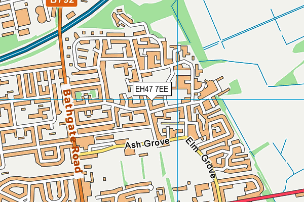 EH47 7EE map - OS VectorMap District (Ordnance Survey) EH47 7EE map - OS VectorMap District (Ordnance Survey)
