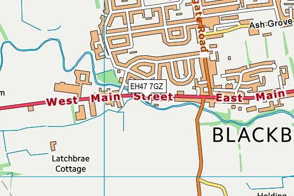 EH47 7GZ map - OS VectorMap District (Ordnance Survey) EH47 7GZ map - OS VectorMap District (Ordnance Survey)