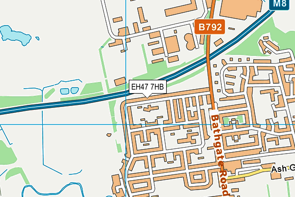 EH47 7HB map - OS VectorMap District (Ordnance Survey) EH47 7HB map - OS VectorMap District (Ordnance Survey)