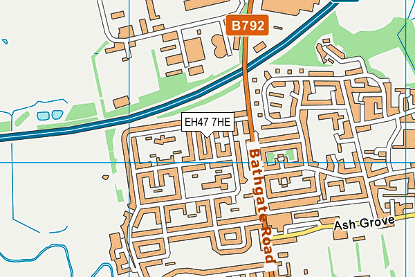 EH47 7HE map - OS VectorMap District (Ordnance Survey) EH47 7HE map - OS VectorMap District (Ordnance Survey)