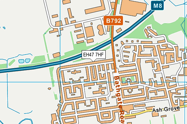 EH47 7HF map - OS VectorMap District (Ordnance Survey) EH47 7HF map - OS VectorMap District (Ordnance Survey)