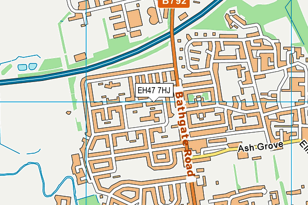 EH47 7HJ map - OS VectorMap District (Ordnance Survey) EH47 7HJ map - OS VectorMap District (Ordnance Survey)