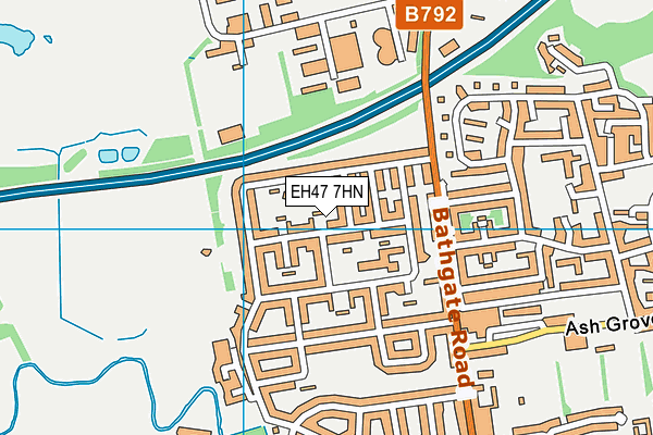 EH47 7HN map - OS VectorMap District (Ordnance Survey) EH47 7HN map - OS VectorMap District (Ordnance Survey)
