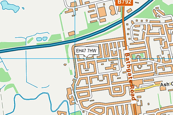 EH47 7HW map - OS VectorMap District (Ordnance Survey) EH47 7HW map - OS VectorMap District (Ordnance Survey)