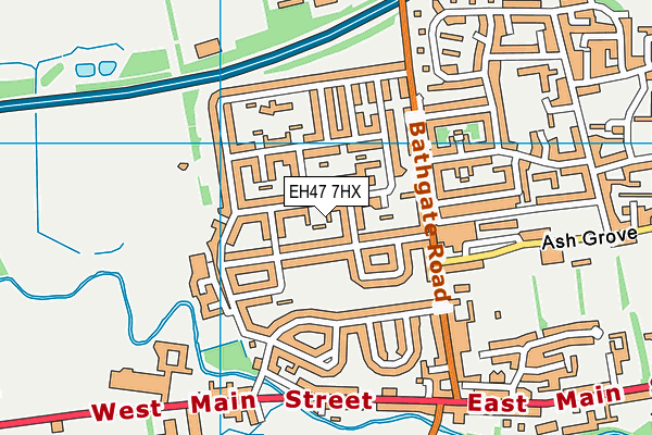 EH47 7HX map - OS VectorMap District (Ordnance Survey) EH47 7HX map - OS VectorMap District (Ordnance Survey)