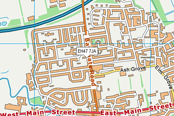 EH47 7JA map - OS VectorMap District (Ordnance Survey) EH47 7JA map - OS VectorMap District (Ordnance Survey)