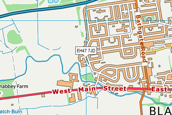 EH47 7JD map - OS VectorMap District (Ordnance Survey) EH47 7JD map - OS VectorMap District (Ordnance Survey)