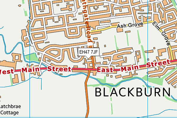 EH47 7JF map - OS VectorMap District (Ordnance Survey) EH47 7JF map - OS VectorMap District (Ordnance Survey)