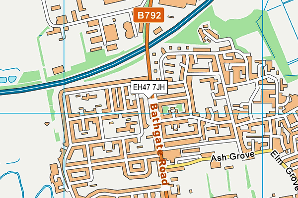 EH47 7JH map - OS VectorMap District (Ordnance Survey) EH47 7JH map - OS VectorMap District (Ordnance Survey)