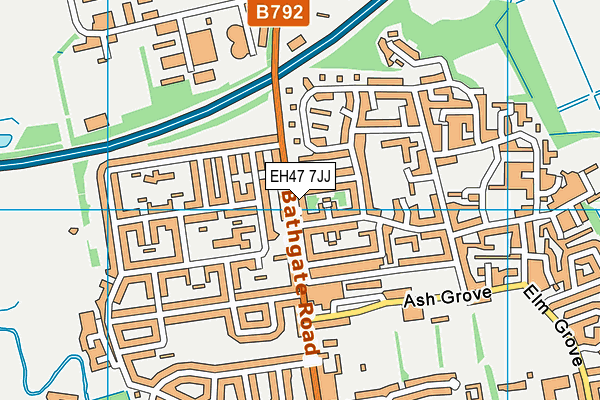 EH47 7JJ map - OS VectorMap District (Ordnance Survey) EH47 7JJ map - OS VectorMap District (Ordnance Survey)