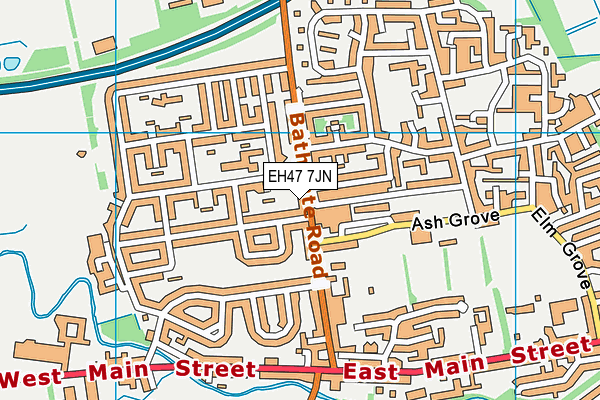 EH47 7JN map - OS VectorMap District (Ordnance Survey) EH47 7JN map - OS VectorMap District (Ordnance Survey)