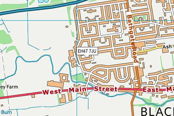 EH47 7JU map - OS VectorMap District (Ordnance Survey) EH47 7JU map - OS VectorMap District (Ordnance Survey)