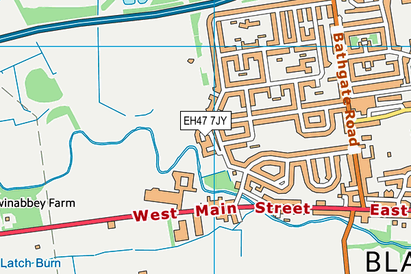 EH47 7JY map - OS VectorMap District (Ordnance Survey) EH47 7JY map - OS VectorMap District (Ordnance Survey)