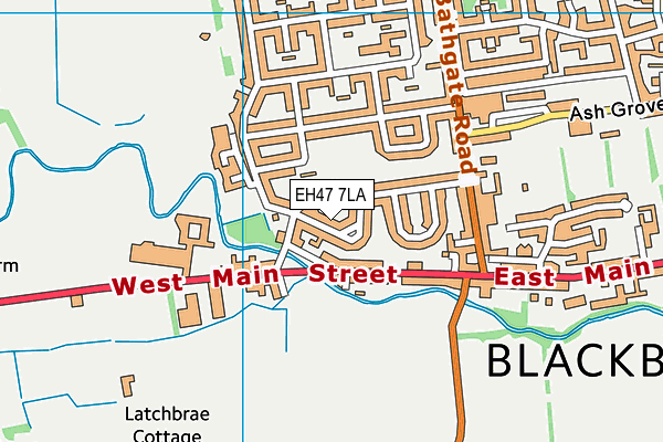 EH47 7LA map - OS VectorMap District (Ordnance Survey) EH47 7LA map - OS VectorMap District (Ordnance Survey)