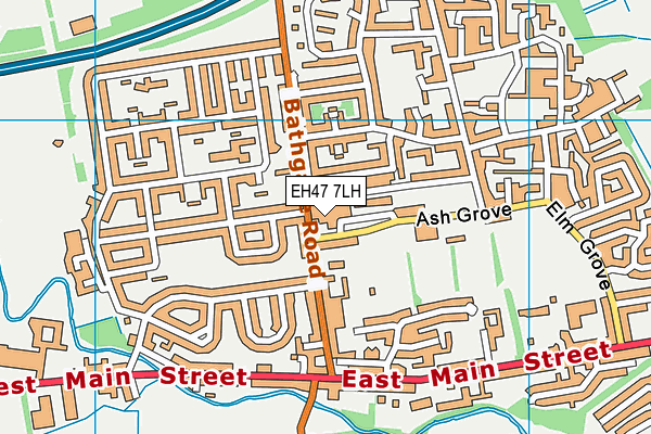 EH47 7LH map - OS VectorMap District (Ordnance Survey) EH47 7LH map - OS VectorMap District (Ordnance Survey)