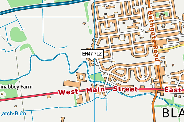 EH47 7LZ map - OS VectorMap District (Ordnance Survey) EH47 7LZ map - OS VectorMap District (Ordnance Survey)