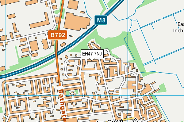 EH47 7NJ map - OS VectorMap District (Ordnance Survey) EH47 7NJ map - OS VectorMap District (Ordnance Survey)