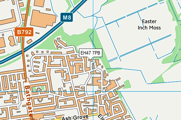 EH47 7PB map - OS VectorMap District (Ordnance Survey) EH47 7PB map - OS VectorMap District (Ordnance Survey)