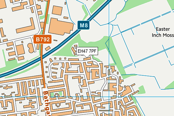 EH47 7PF map - OS VectorMap District (Ordnance Survey) EH47 7PF map - OS VectorMap District (Ordnance Survey)