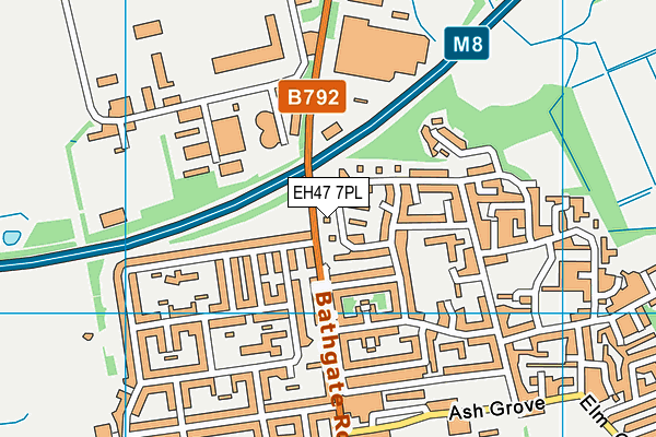 EH47 7PL map - OS VectorMap District (Ordnance Survey) EH47 7PL map - OS VectorMap District (Ordnance Survey)