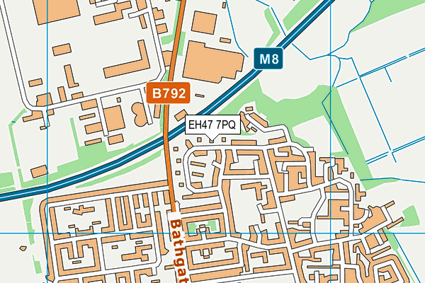EH47 7PQ map - OS VectorMap District (Ordnance Survey) EH47 7PQ map - OS VectorMap District (Ordnance Survey)