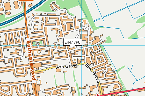 EH47 7PU map - OS VectorMap District (Ordnance Survey) EH47 7PU map - OS VectorMap District (Ordnance Survey)