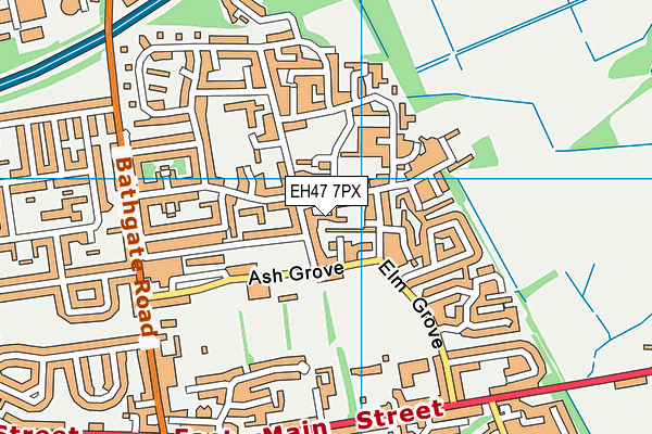 EH47 7PX map - OS VectorMap District (Ordnance Survey) EH47 7PX map - OS VectorMap District (Ordnance Survey)
