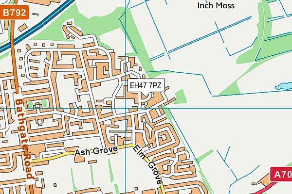 EH47 7PZ map - OS VectorMap District (Ordnance Survey) EH47 7PZ map - OS VectorMap District (Ordnance Survey)