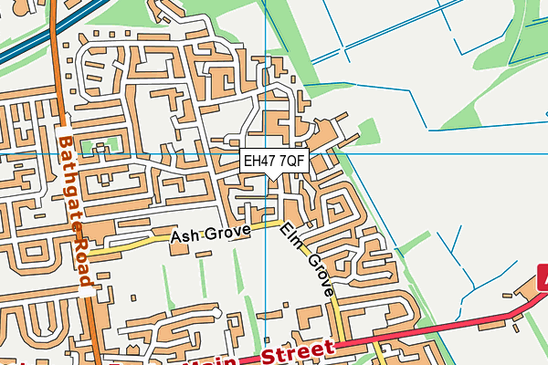 EH47 7QF map - OS VectorMap District (Ordnance Survey) EH47 7QF map - OS VectorMap District (Ordnance Survey)