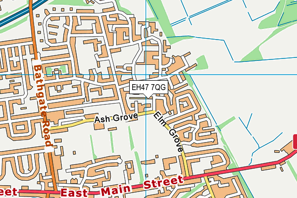 EH47 7QG map - OS VectorMap District (Ordnance Survey) EH47 7QG map - OS VectorMap District (Ordnance Survey)