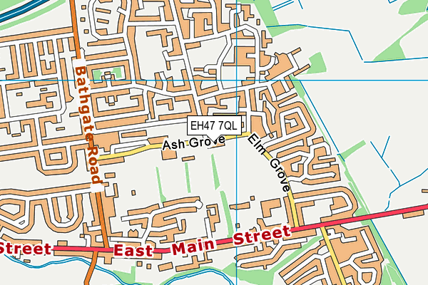 EH47 7QL map - OS VectorMap District (Ordnance Survey) EH47 7QL map - OS VectorMap District (Ordnance Survey)