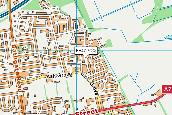 EH47 7QQ map - OS VectorMap District (Ordnance Survey) EH47 7QQ map - OS VectorMap District (Ordnance Survey)