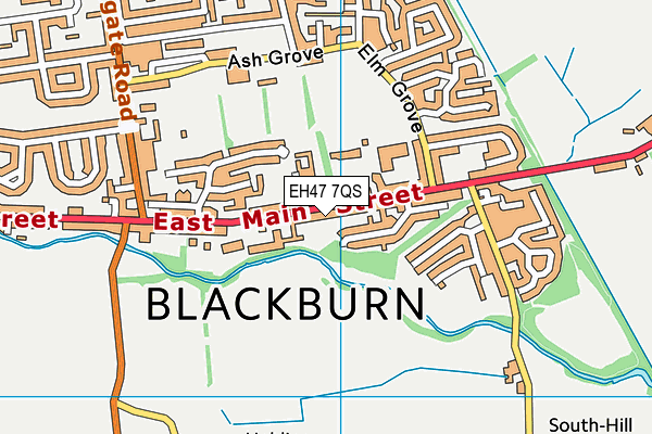 EH47 7QS map - OS VectorMap District (Ordnance Survey) EH47 7QS map - OS VectorMap District (Ordnance Survey)