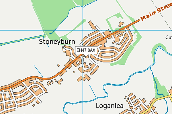 EH47 8AX map - OS VectorMap District (Ordnance Survey) EH47 8AX map - OS VectorMap District (Ordnance Survey)