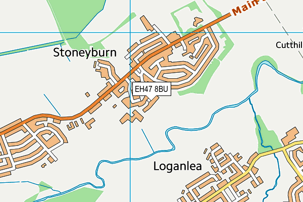 EH47 8BU map - OS VectorMap District (Ordnance Survey)