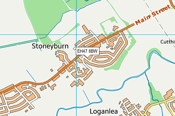 EH47 8BW map - OS VectorMap District (Ordnance Survey)