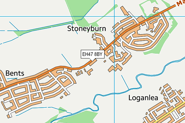 EH47 8BY map - OS VectorMap District (Ordnance Survey) EH47 8BY map - OS VectorMap District (Ordnance Survey)