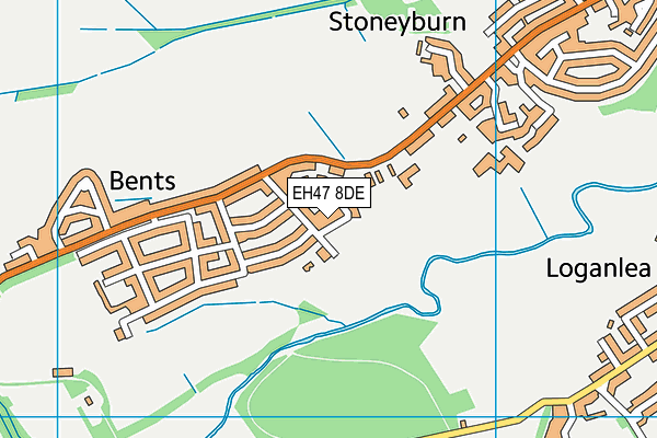 EH47 8DE map - OS VectorMap District (Ordnance Survey)