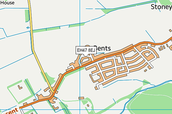 EH47 8EJ map - OS VectorMap District (Ordnance Survey) EH47 8EJ map - OS VectorMap District (Ordnance Survey)