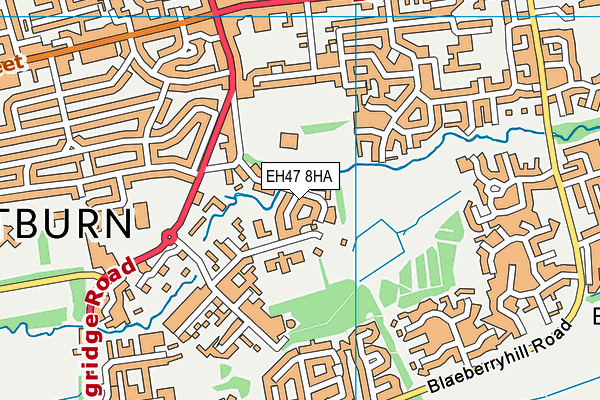 EH47 8HA map - OS VectorMap District (Ordnance Survey) EH47 8HA map - OS VectorMap District (Ordnance Survey)
