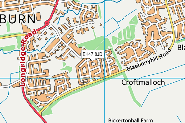 EH47 8JD map - OS VectorMap District (Ordnance Survey) EH47 8JD map - OS VectorMap District (Ordnance Survey)