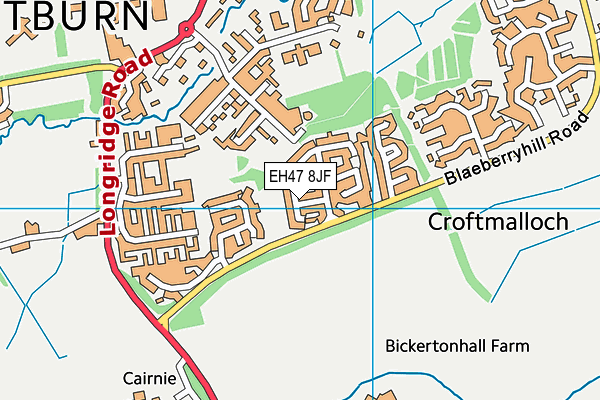 EH47 8JF map - OS VectorMap District (Ordnance Survey) EH47 8JF map - OS VectorMap District (Ordnance Survey)