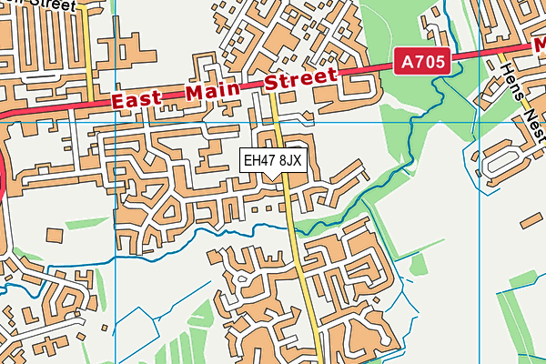 EH47 8JX map - OS VectorMap District (Ordnance Survey) EH47 8JX map - OS VectorMap District (Ordnance Survey)