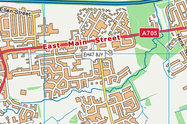 EH47 8JY map - OS VectorMap District (Ordnance Survey) EH47 8JY map - OS VectorMap District (Ordnance Survey)