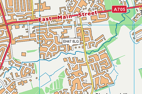EH47 8LG map - OS VectorMap District (Ordnance Survey) EH47 8LG map - OS VectorMap District (Ordnance Survey)